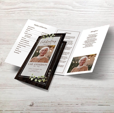 Show details for Rustic Brown Memorial Package