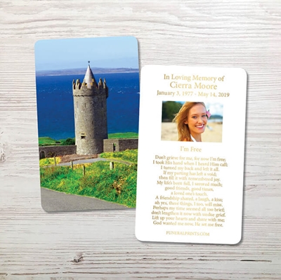 Picture of Doonagore Castle Gold Foil Memorial Card