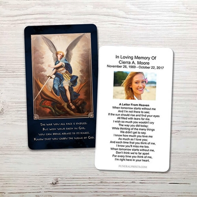 Show details for St. Michael Memorial Card