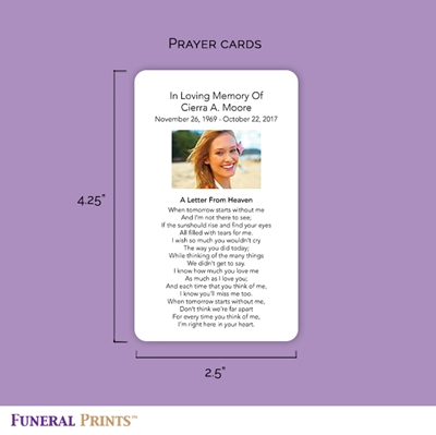 Show details for Pink Ribbon Baby Girl Memorial Card