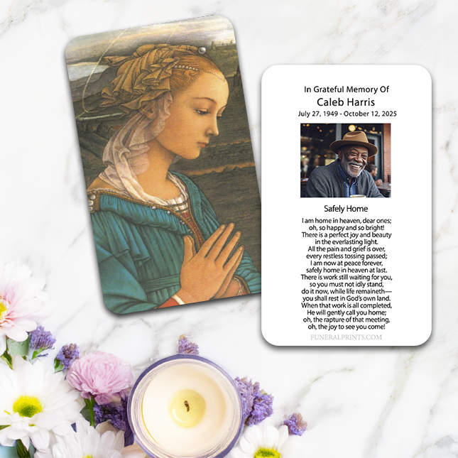 Show details for Mary 2 Spanish Prayer Card