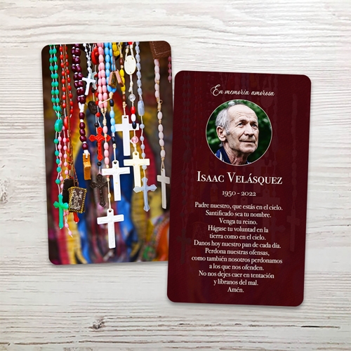 Picture of Crosses Memorial Card