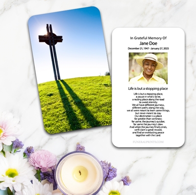 Show details for Celtic Cross Spanish Prayer Card