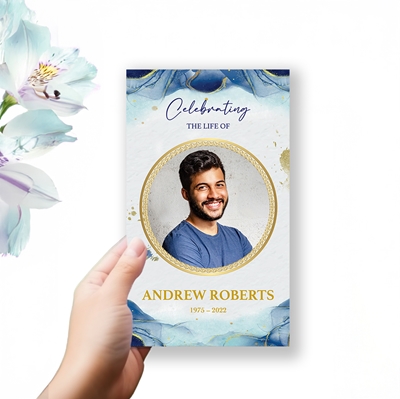 Show details for Blue Marble Trifold Program 