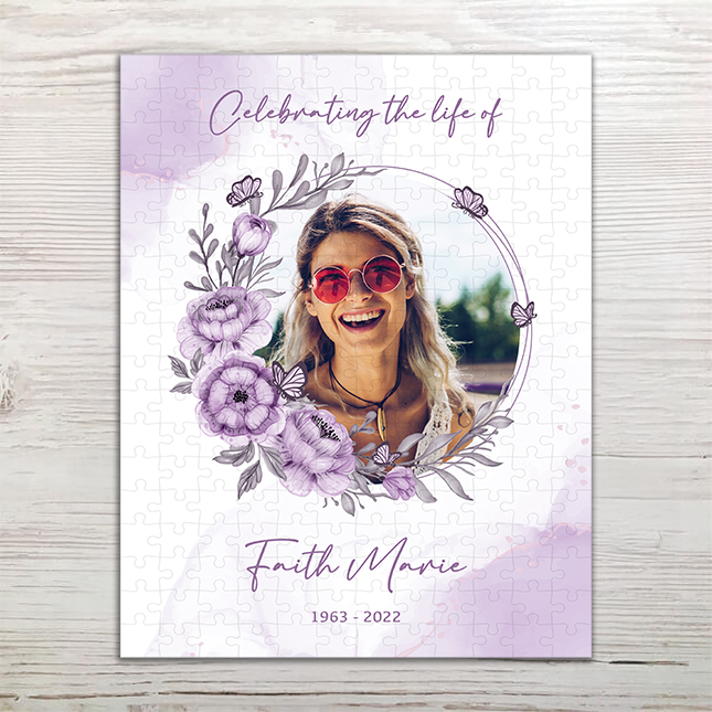 Show details for Purple Floral Puzzle