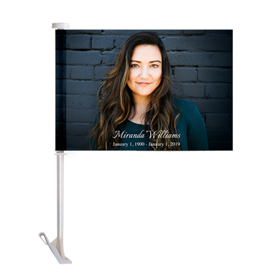 Show details for Single Photo Car Flag