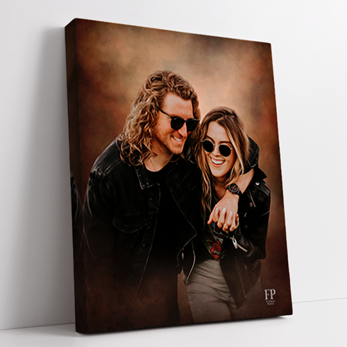 Show details for Wrapped Canvas Studio Memorial Portrait - Earth Background