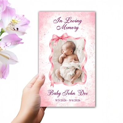 Show details for Baby Girl Trifold Program