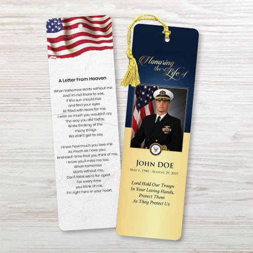 Show details for US Navy Bookmark