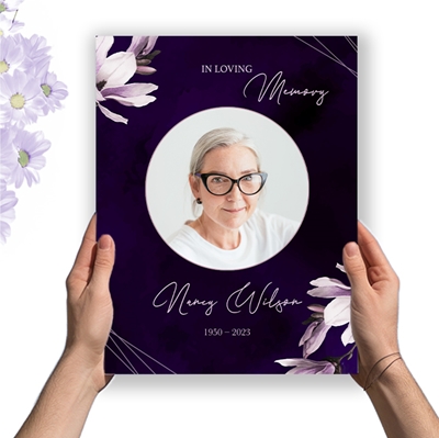 Show details for Purple Lilies Premium Program (8.5x11)