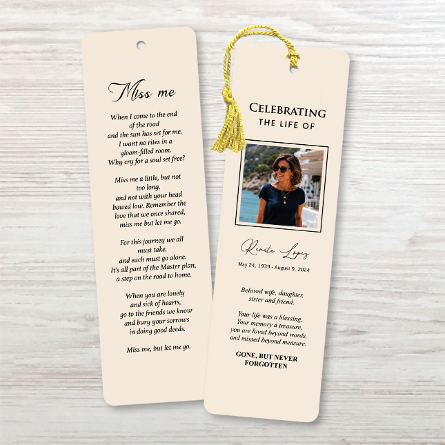Show details for Modern Cream Bookmark