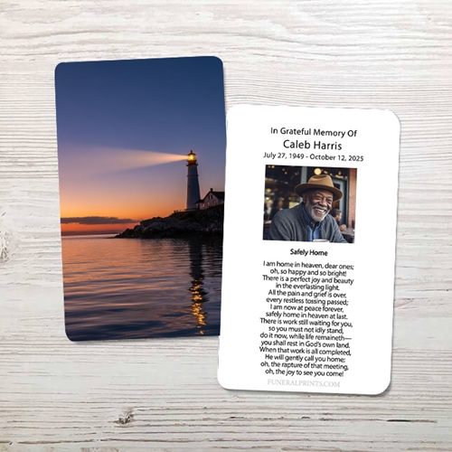 Show details for Guiding Lighthouse Memorial Card