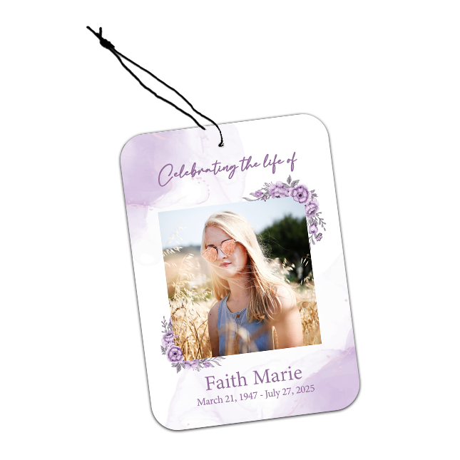 Show details for Purple Floral Air Freshener