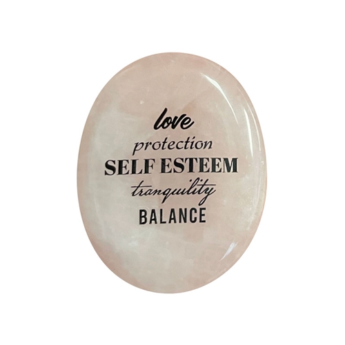 Show details for Love Rose Quartz Worry Stone