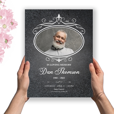 Show details for Gray Marble Memorial Package