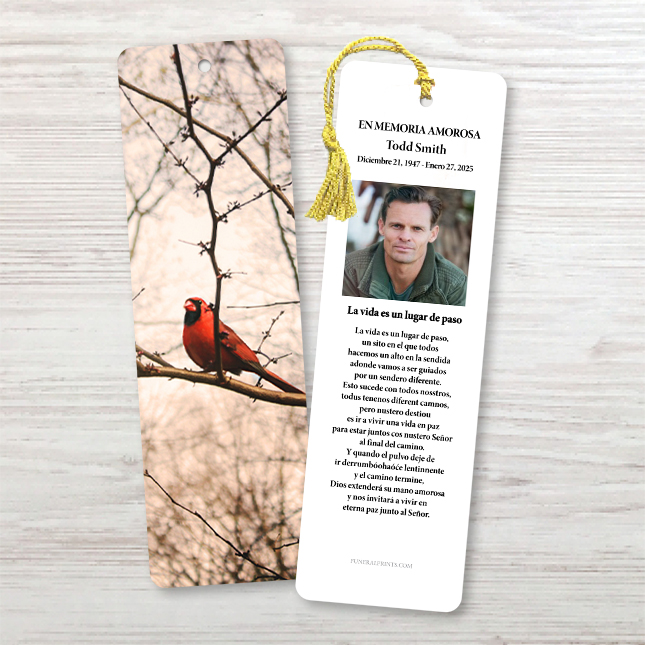 Show details for Cardinal Spanish Bookmark 