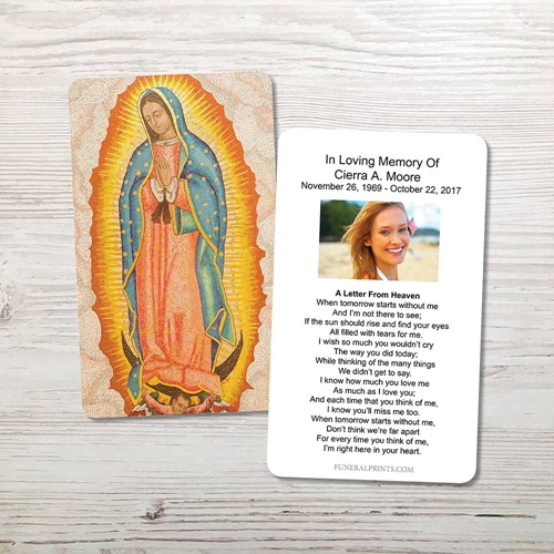 Picture of Guadalupe Memorial Card