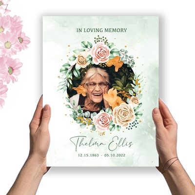 Show details for Multi Gold Floral Premium Program (8.5x11)