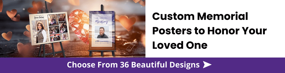 Custom Memorial Posters to Honor Your Loved One