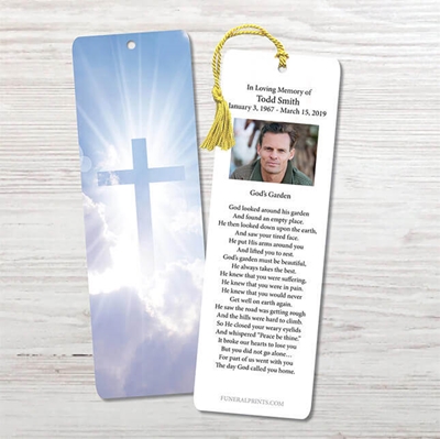 Show details for Cross in Clouds Memorial Package