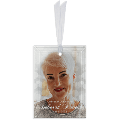 Show details for Bokeh Rectangle Ornament