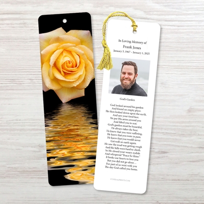Show details for Yellow Rose Bookmark