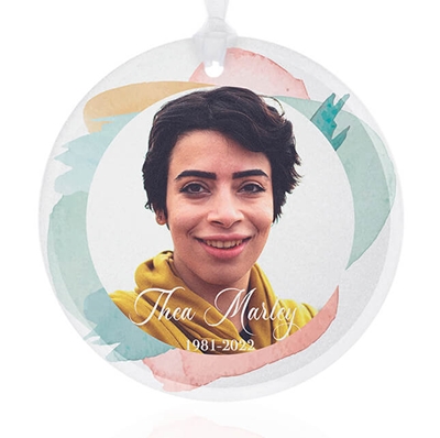 Show details for Pastel Circle Ornament