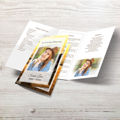 Show details for Sunset Seagull Trifold Program