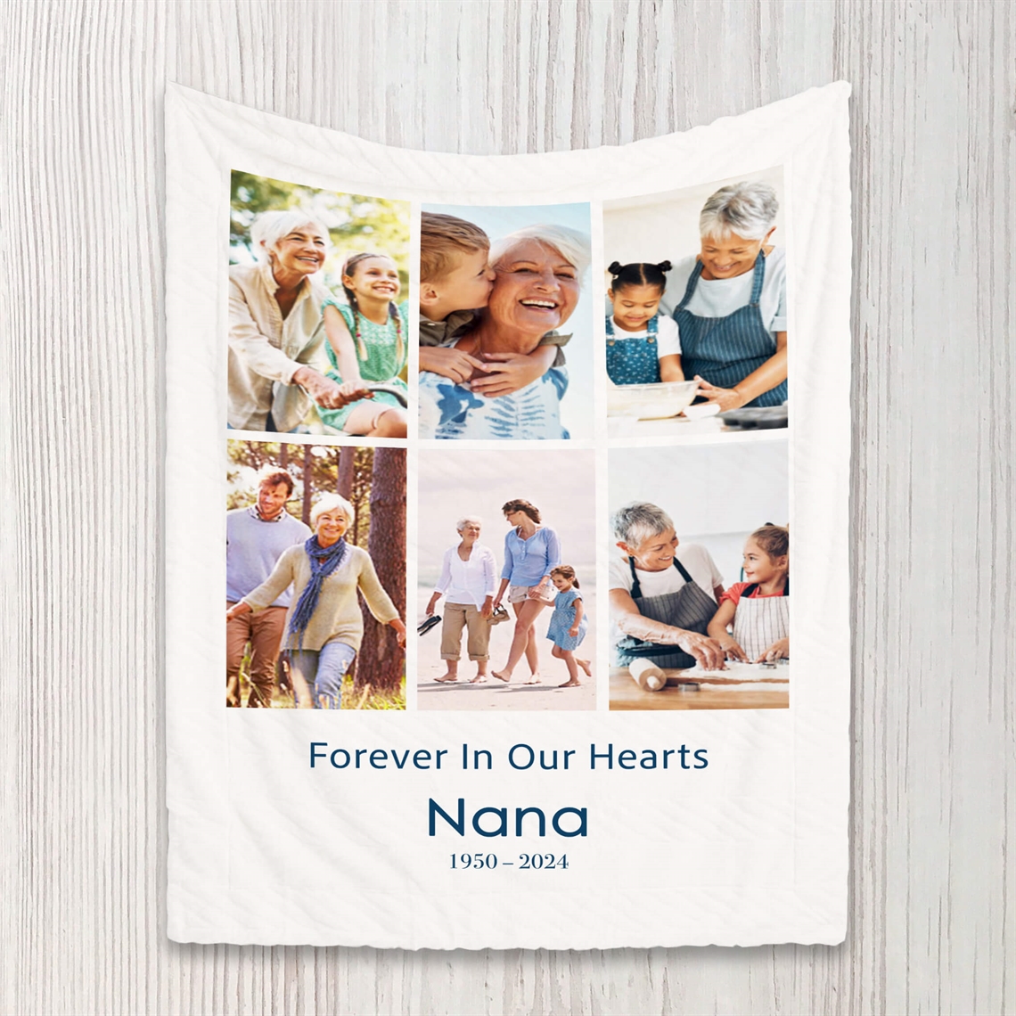 Show details for 6 Portrait Collage Blanket