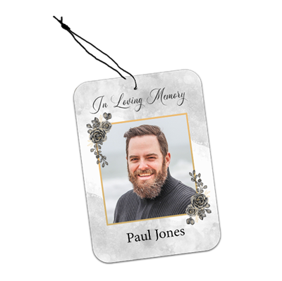 Show details for Black Gold Floral Air Freshener