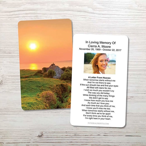 Picture of Irish Cottage Memorial Card