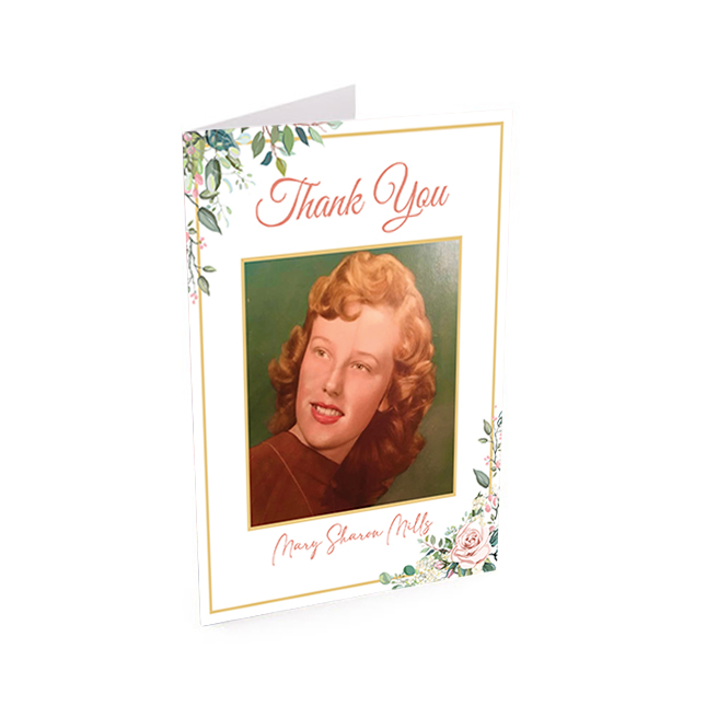 Show details for Floral Thank You Card
