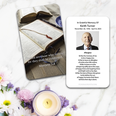 Show details for Blessed Comfort Quote Prayer Card