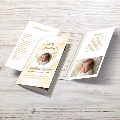 Show details for Angel Wings Trifold Program