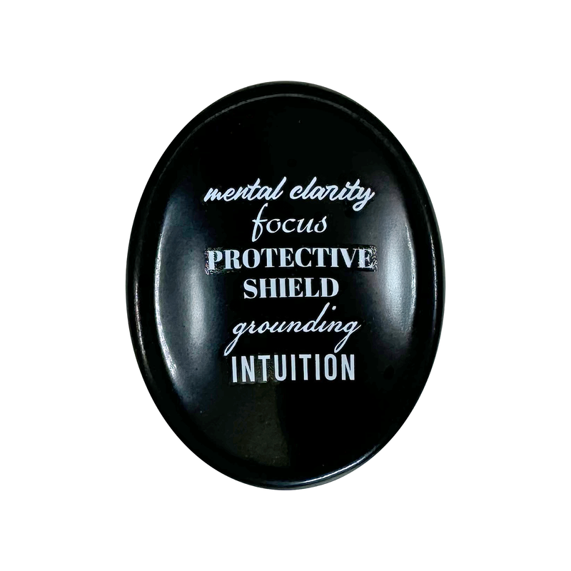 Show details for Mental Clarity Black Obsidian Worry Stone