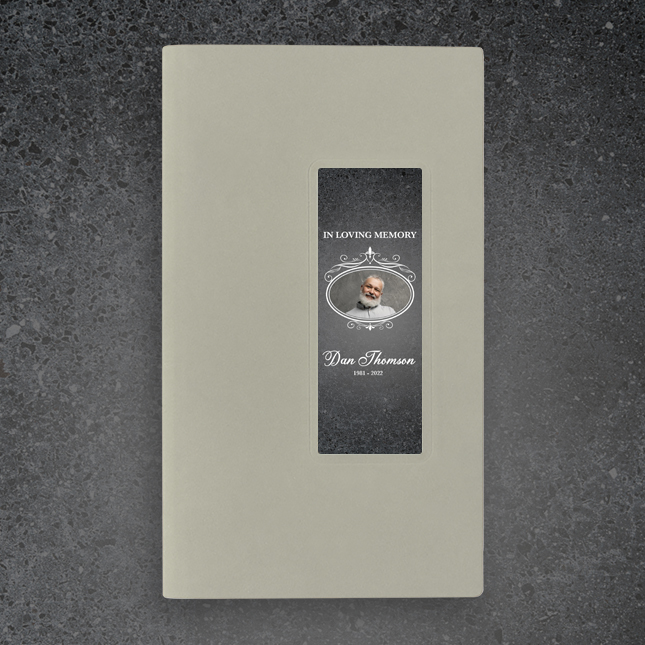 Show details for Gray Marble Guest Book - Gray