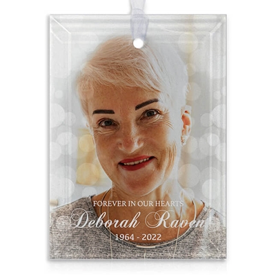 Show details for Bokeh Rectangle Ornament