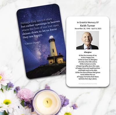 Show details for Openings in Heaven Premium Prayer Card