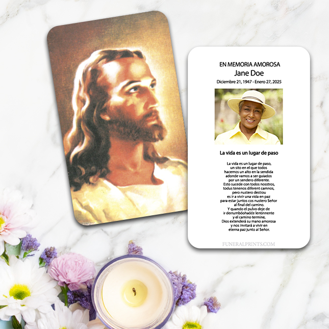 Show details for Jesus 2 Spanish Prayer Card