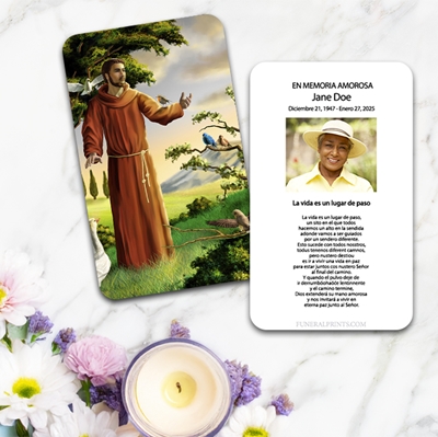 Show details for St. Francis Spanish Prayer Card