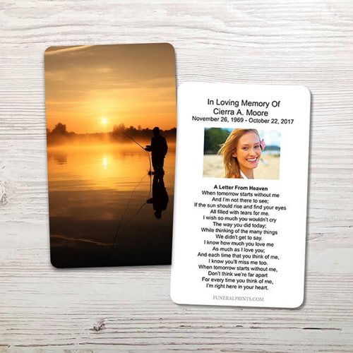 Picture of Fly Fisherman Memorial Card