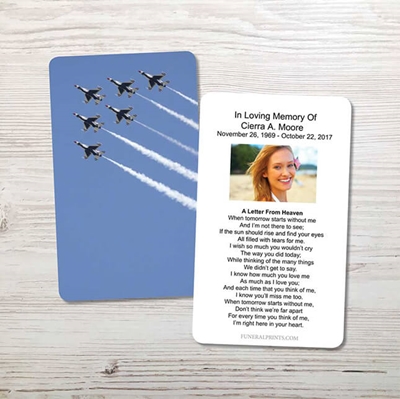 Show details for United States Air Force Memorial Card