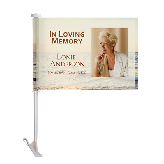 Show details for Sunset Scenery Car Flag