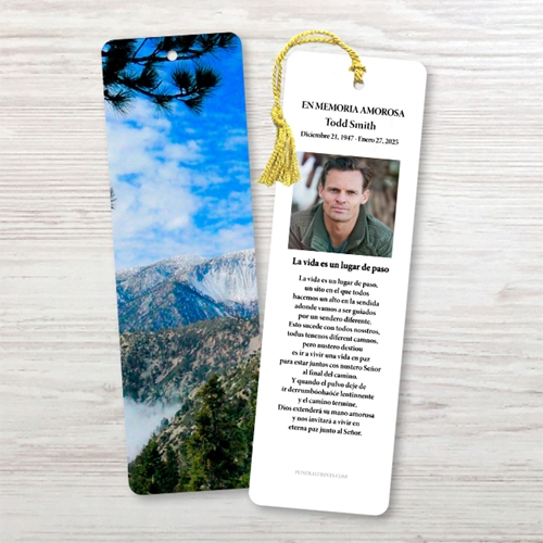 Show details for Mountains Spanish Bookmark