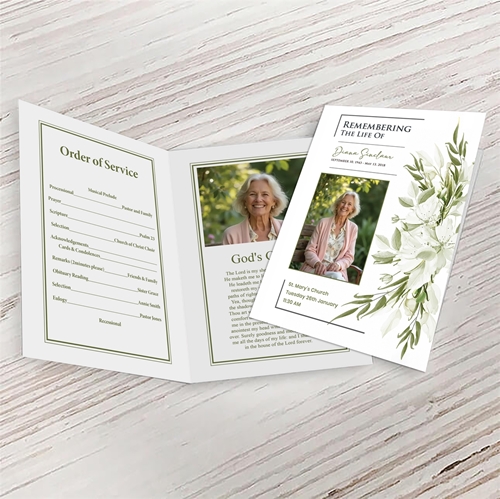 Show details for Botanical Funeral Program (Design For Me)