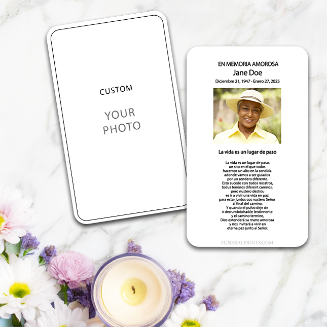 Show details for Custom Spanish Prayer Card