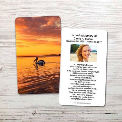 Picture of Pelican Memorial Card