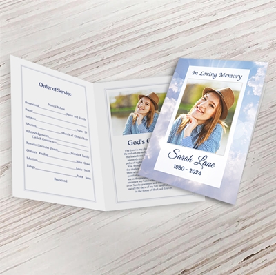 Show details for Cross in Clouds Premium Program (8.5x11)