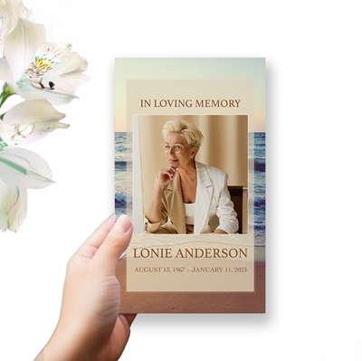 Show details for Sunset Scenery Trifold Program 