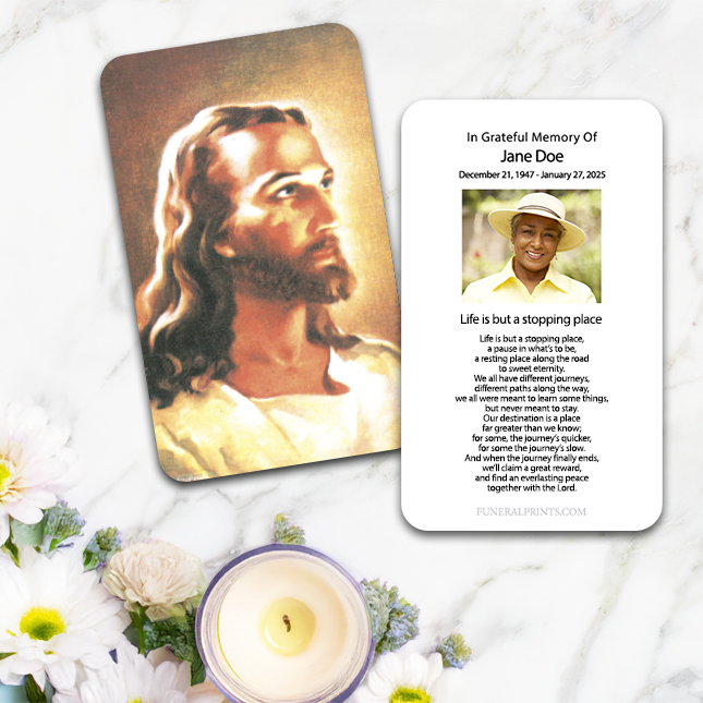 Show details for Jesus 2 Spanish Prayer Card